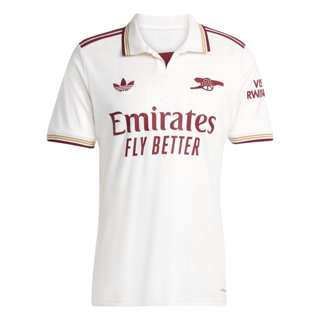 Adidas Camisa JI9556 M ARSENAL III 2025 Cloud WhiteTeam Coll Burgundy 2 Poliester -2-